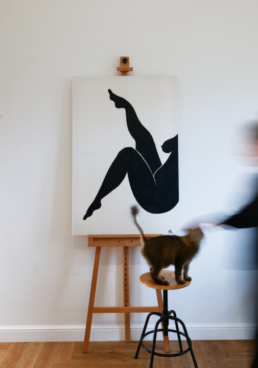 Playful and Nude 绘画, 47.2x31.5 in