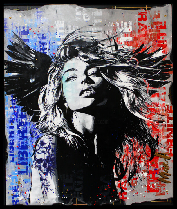 angel fragment XXL #2 绘画, 51.6x43.3 in