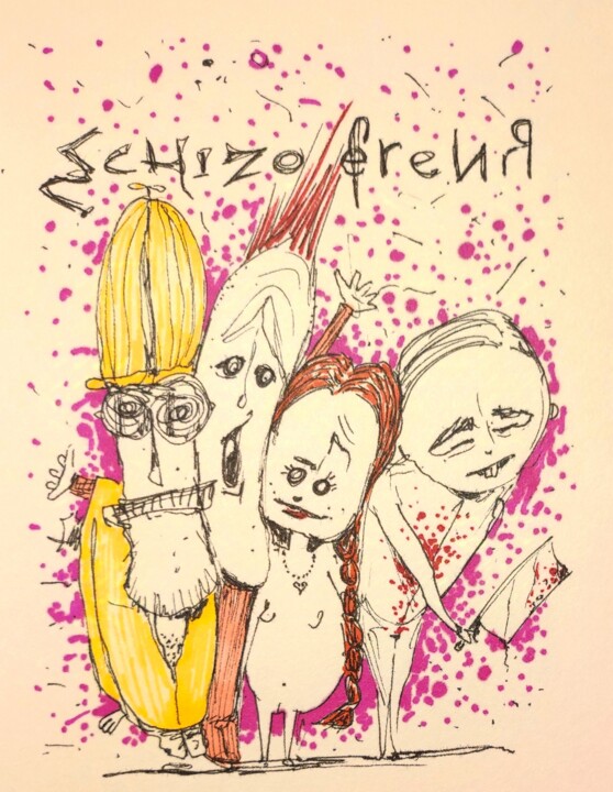Schizophrenia 图画, 7.9x5.9 in