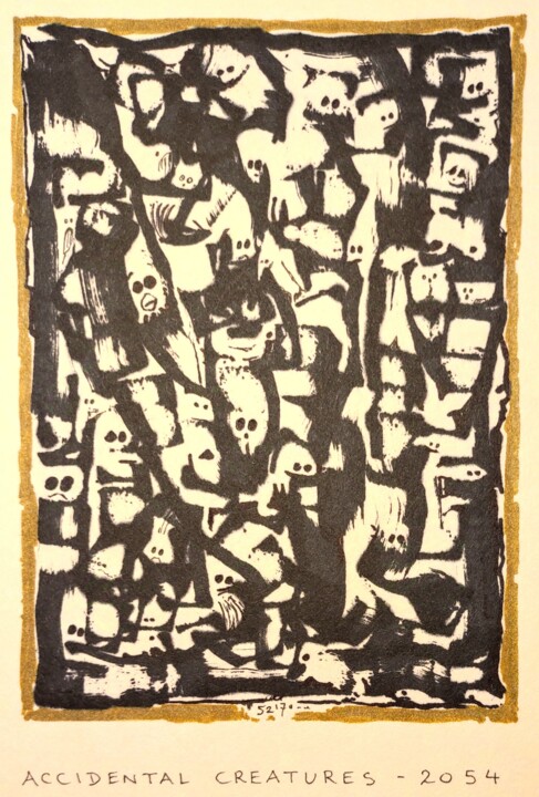Accidental creatures 图画, 7.9x5.9 in