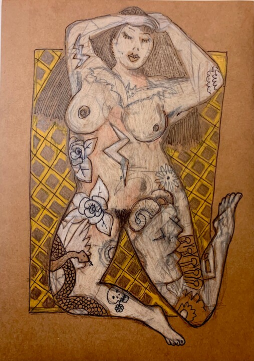 图画,  11.7x8.3 in 