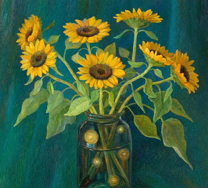 Faces of the Sun 绘画, 19.7x21.7 in