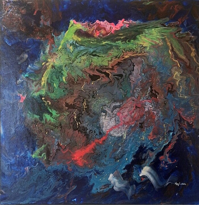 绘画,  19.7x19.7 in 