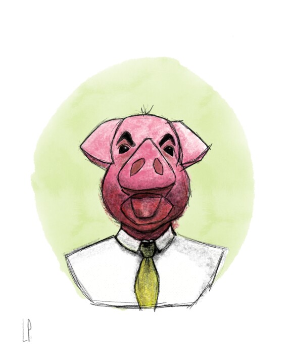 Portrait de Monsieur Grognon 数字艺术