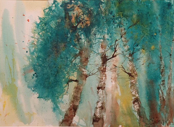 Green 绘画, 11.8x15.8 in