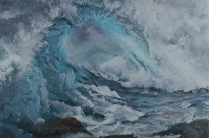 Seascape Storm 1 绘画, 40x60 in