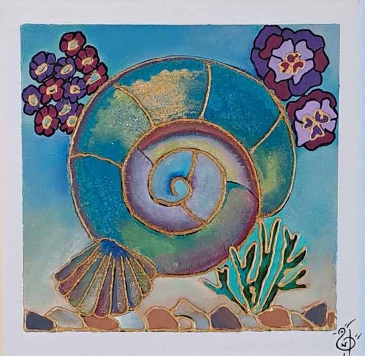 绘画,  7.9x7.9 in 