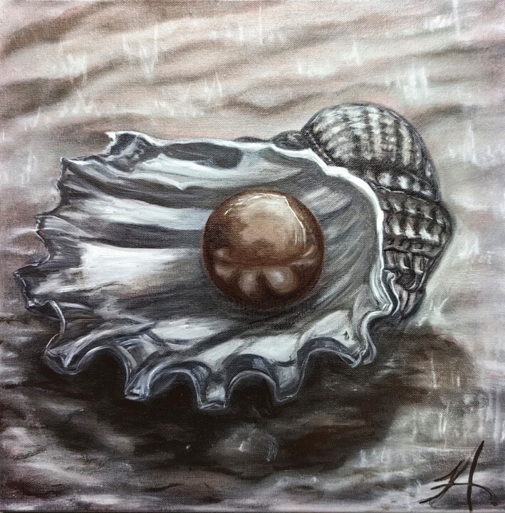 ,,Sea pearl,, paton color brand 2025 绘画, 15.8x15.8 in