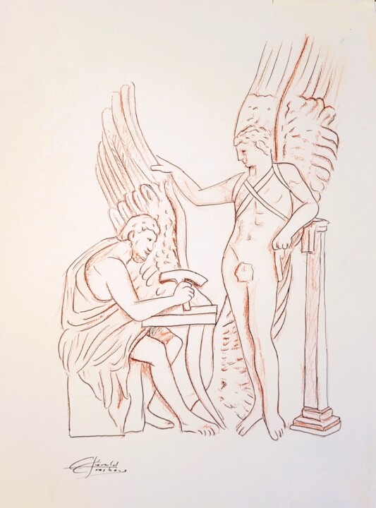 Les ailes de Pégase (1) 图画, 18.5x14.2 in