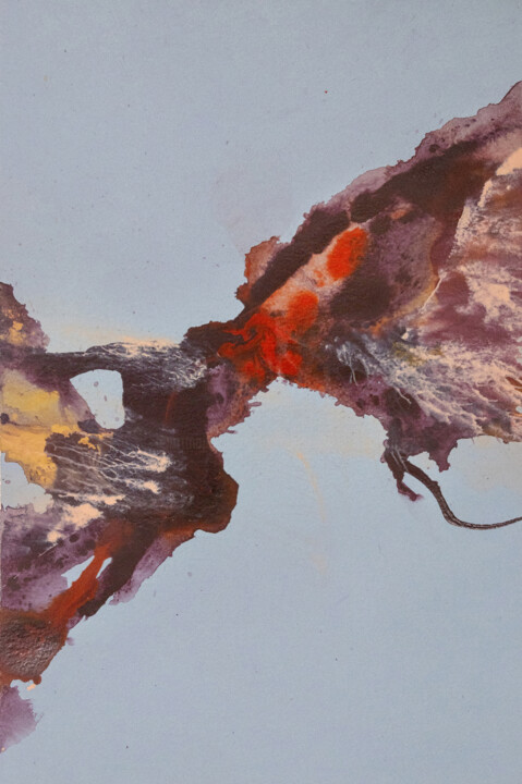 Peinture intitulée "Dissonant Decay" par Weronika Dylag, Œuvre d'art originale, Acrylique Monté sur Autre panneau rigide