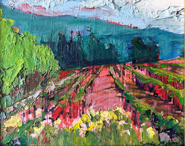 Loop de loop Vineyard Pittura, 8x10 in