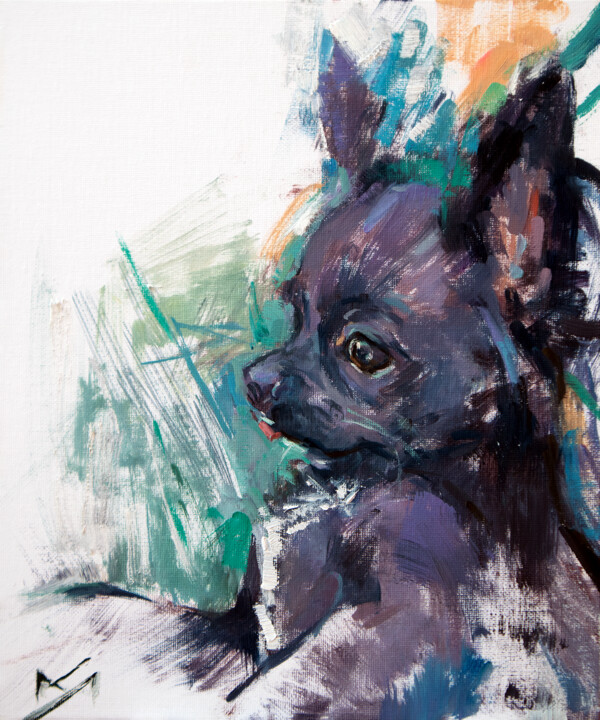 Furby 绘画, 11.8x9.8 in