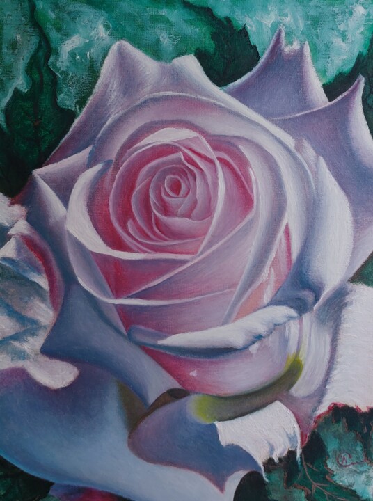Painting titled "В лучах света" by Nadezhda Potekhina, Original Artwork, Oil