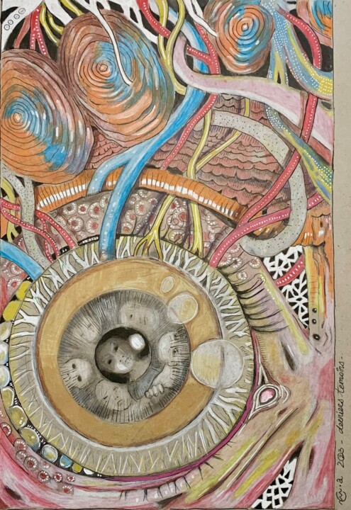Derniers témoins Рисунок, 25,6x19,7 in