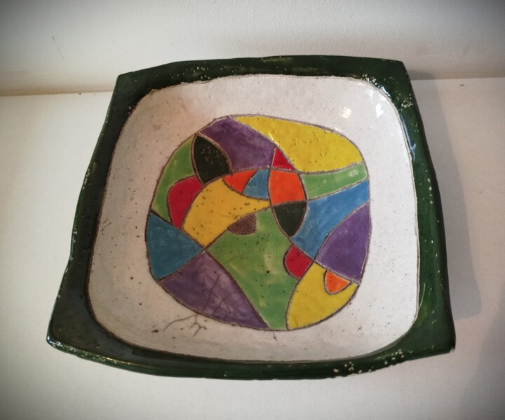 coupe carrée bord vert graphique 设计, 2x7.5 in