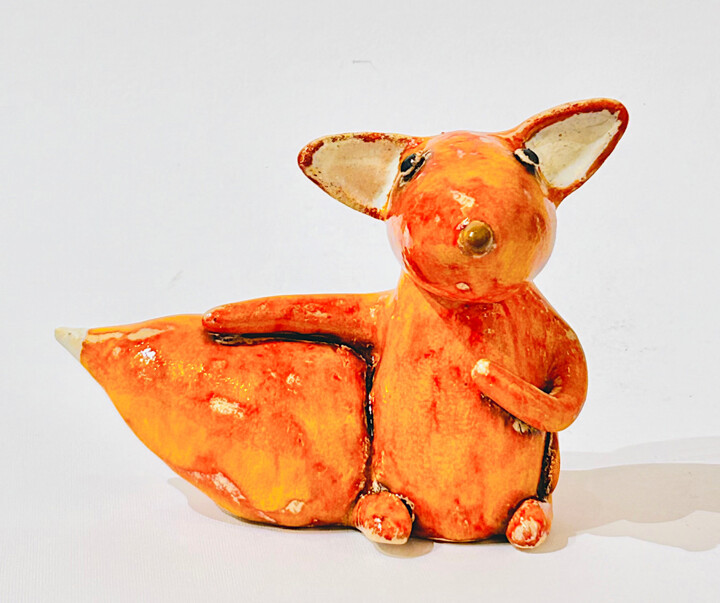 Foxy Sweet Serenade 雕塑, 4.7x6.3 in