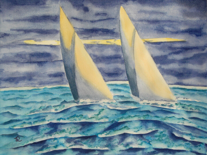 Peinture intitulée "AQUARELLE originale…" par Isabelle Redonnet, Œuvre d'art originale, Aquarelle