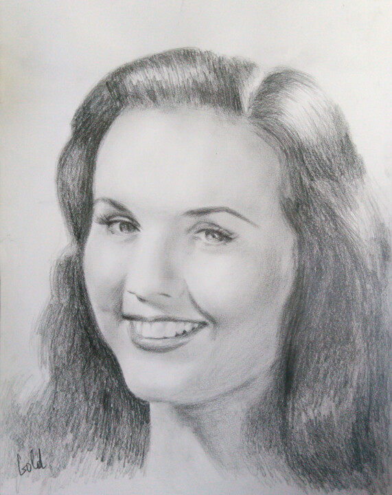 Deanna Durbin 图画, 13.8x11 in