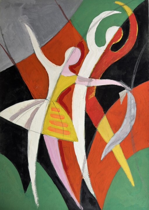 ballerina (price on request) 绘画, 27.6x19.3 in