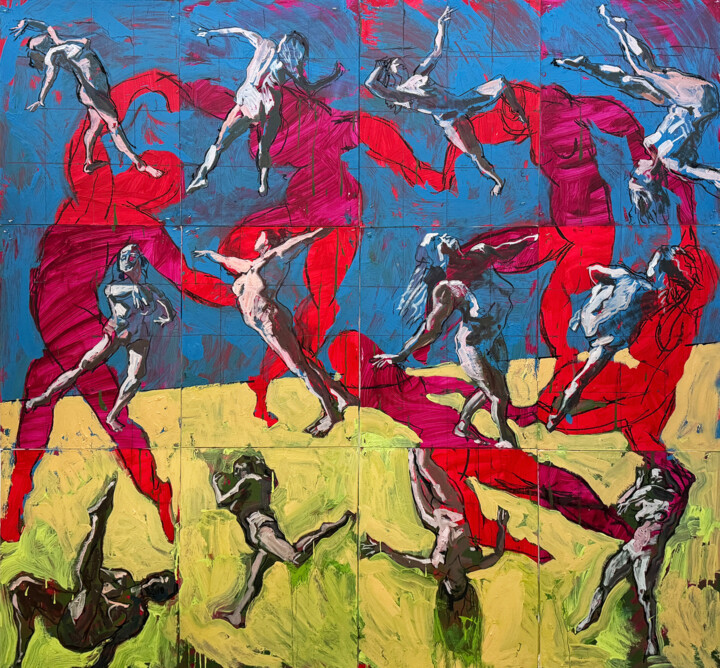 Elen's Circus Malerei, 69x72 in