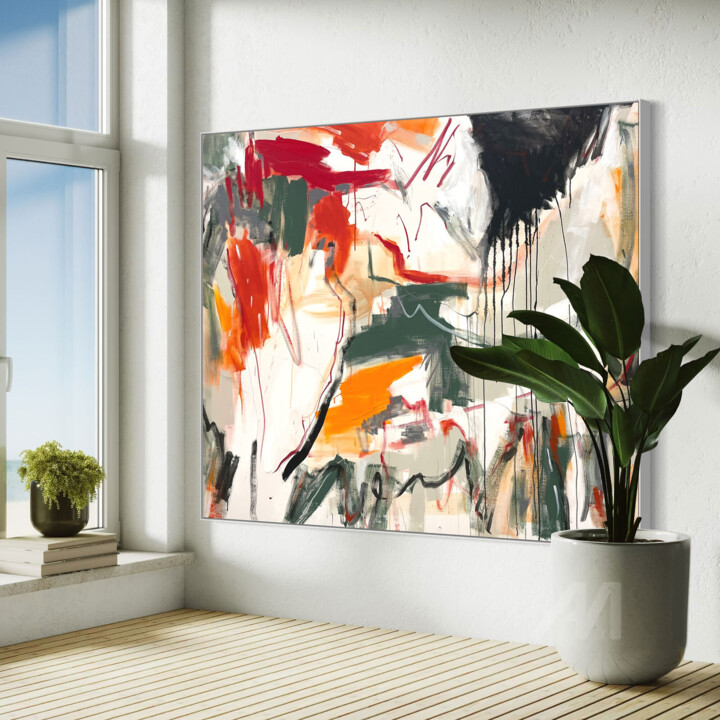 Crossroads 绘画, 55.1x66.9 in