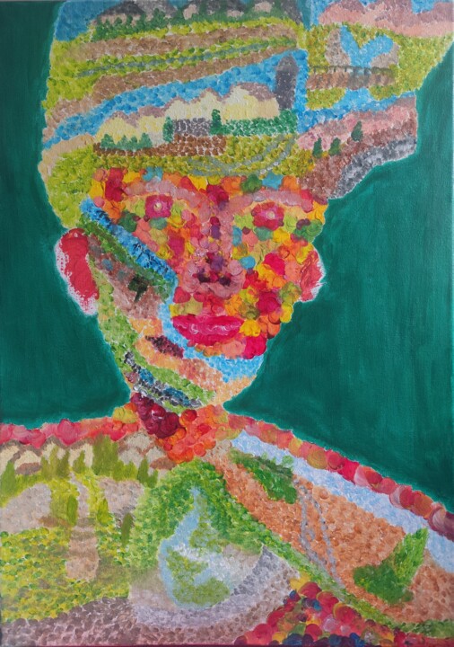 Un regard sur Goussainville 绘画, 27.6x19.7 in