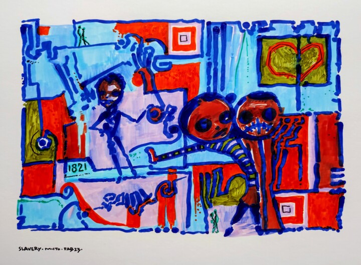 Slavery Disegno, 7,9x11,8 in