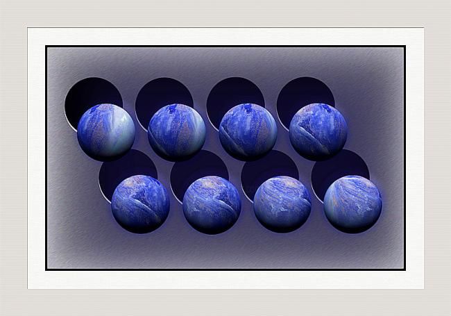 Arts numériques intitulée "LAPIS LAZULI. KABUK…" par Pix-Peinture Kabuki, Œuvre d'art originale