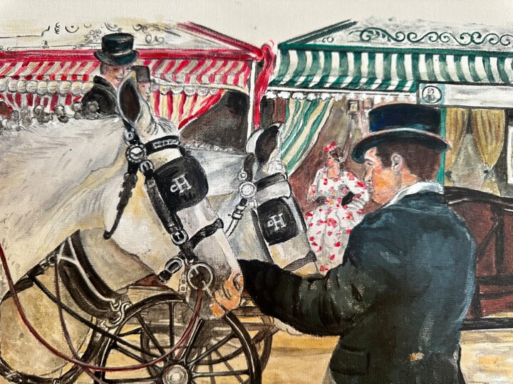 Féria de Séville 绘画, 15.8x19.7 in