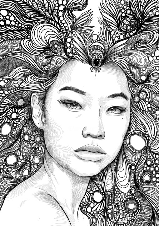 Seconde éternité 数字艺术, 11.7x8.3 in