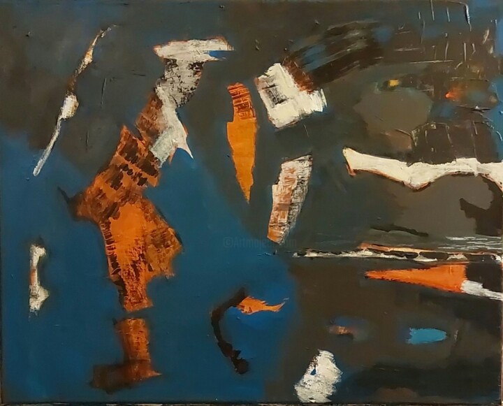 Nous ne sommes pas assez ébouriffés 绘画, 15.8x19.7 in