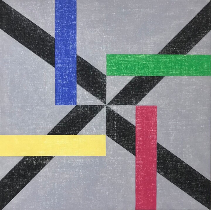 Daring Schilderij, 19,7x19,7 in