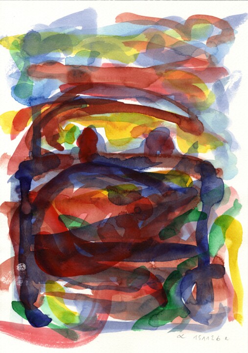Auto/Selbster (151126.5) Pittura, 13,4x9,5 in