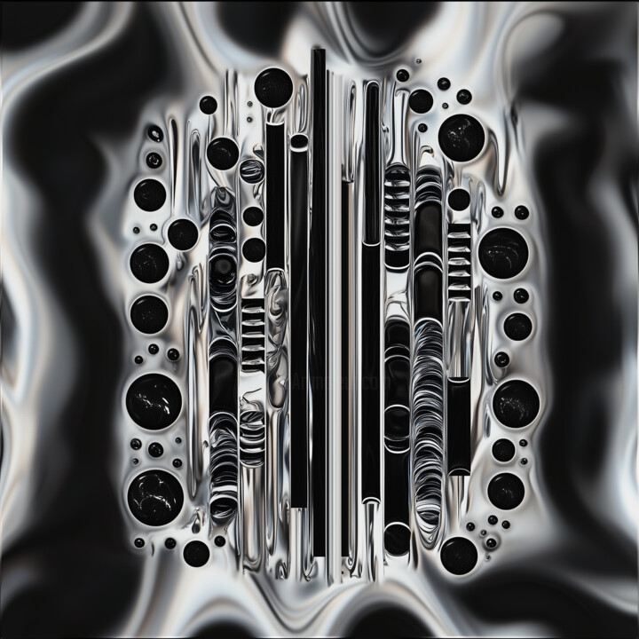 Echoes of Fluid Steel 数字艺术