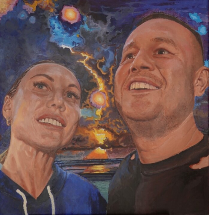 Meeting of wonder 绘画, 27.6x27.6 in
