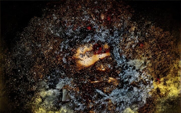 Painting titled "PLANETEX" by Marie, Original Artwork, Manipulated Photography