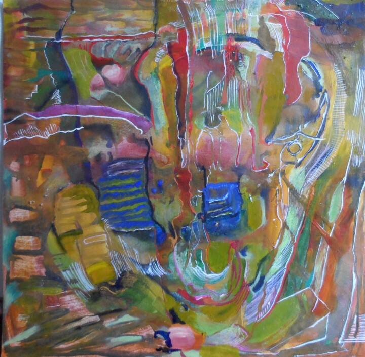 Suspendue 绘画, 25.6x25.6 in