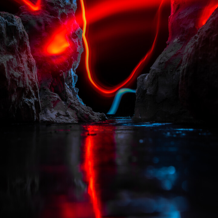Photography titled "Lightning 4" by Gaspard De Gouges, Original Artwork, Digital Photography