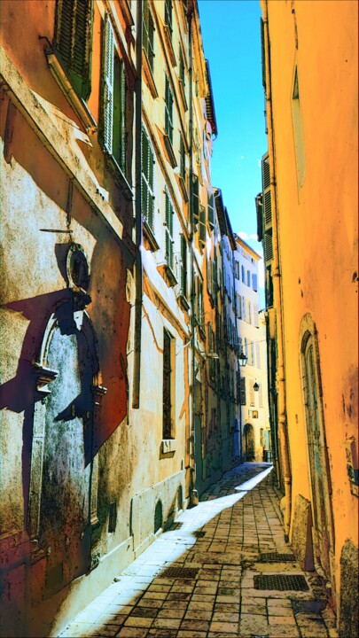 La rue étroite Fotoğraf, 16,5x9,3 in