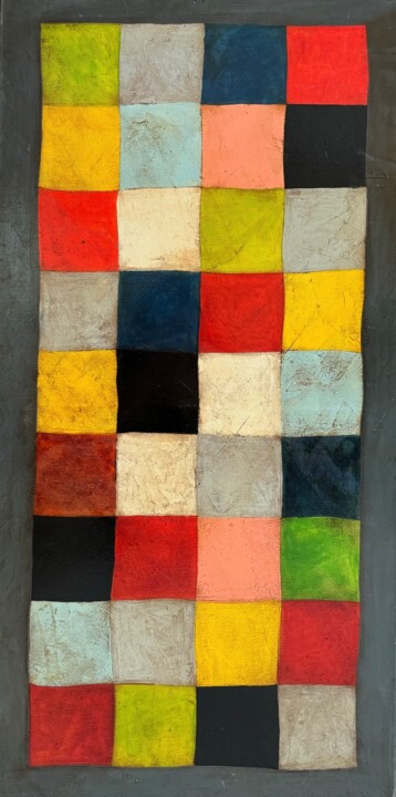 Squares 绘画, 39.4x19.7 in