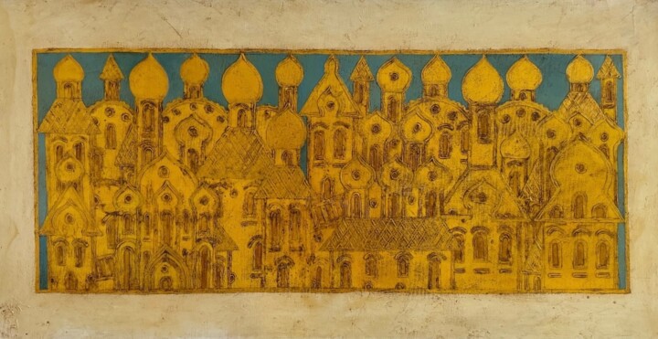 Moscow 绘画, 19.7x39.4 in