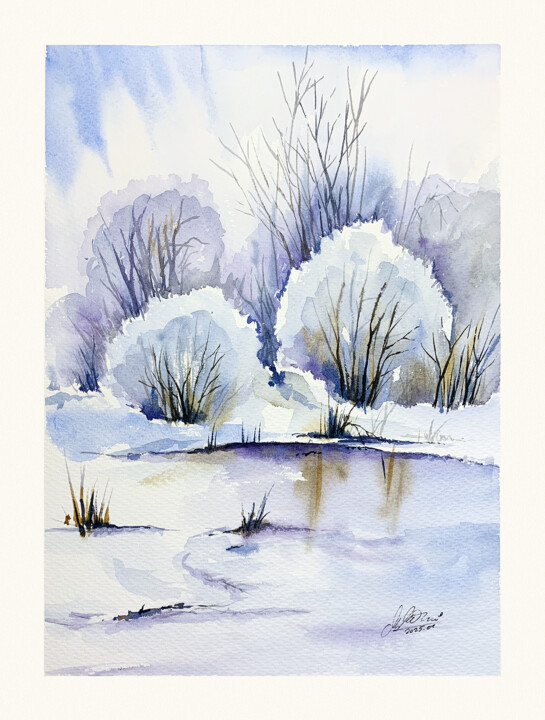 Winter 4 Peinture, 16,1x12,2 in