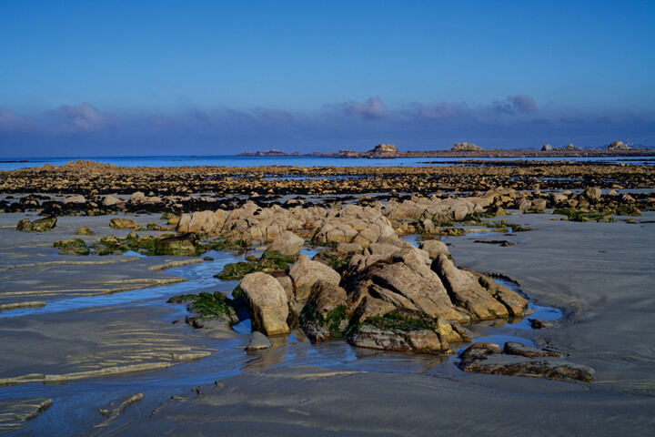 Le Dossen vers l'île de Batz en janvier 2 摄影, 393.7x590.6 in