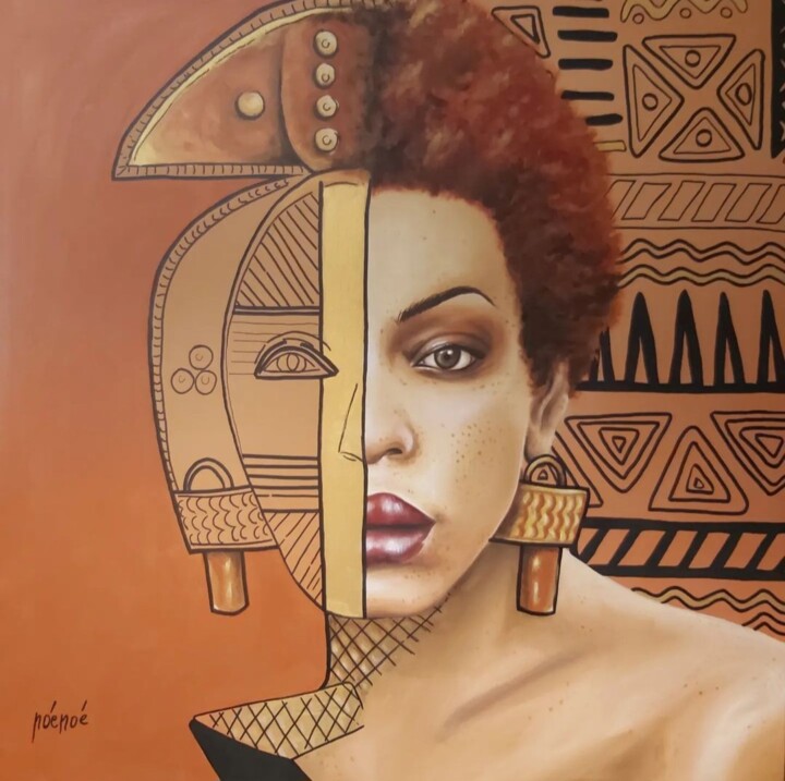 Mbulu Ngulu 绘画, 30.7x30.7 in