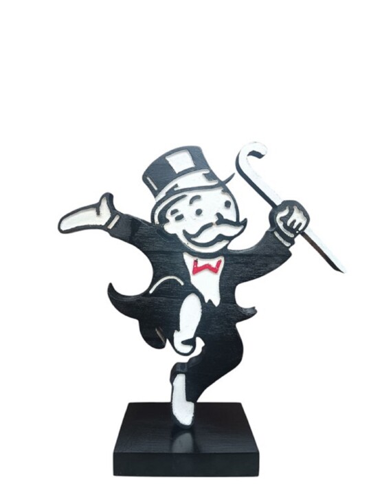 Monopoly Luxe 雕塑, 9.5x8.7 in