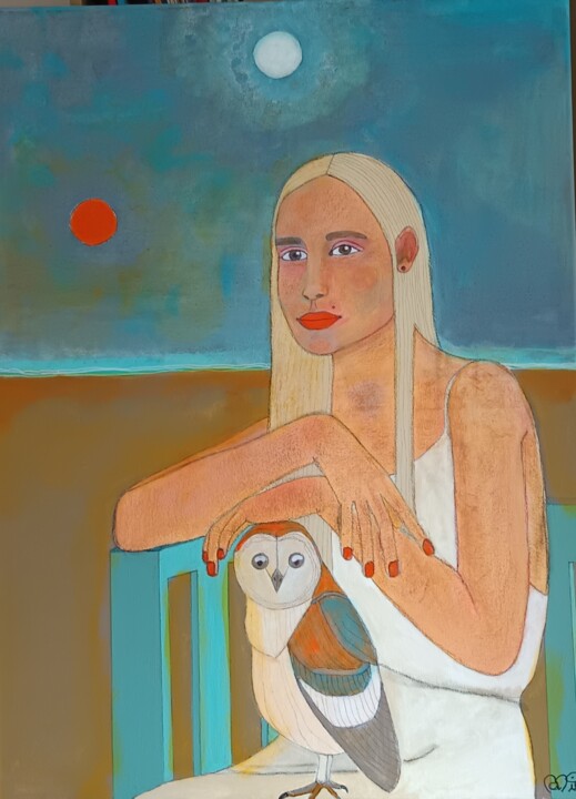 Les dames blanches Pittura, 31,5x23,6 in