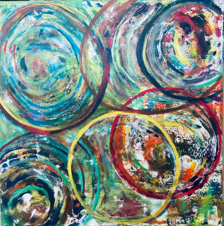 Unit #1716 “Future Portals” 绘画, 48x48 in