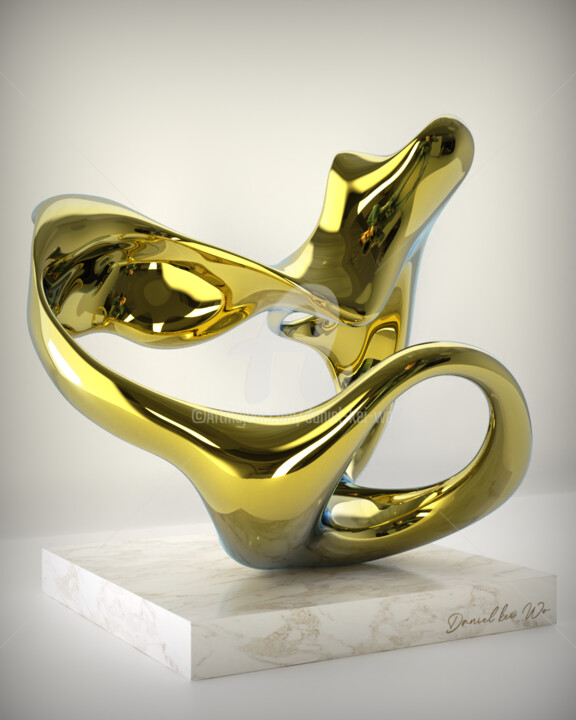 Ebb and Flow#8(Small edition) Scultura, 21,7x23,6 in