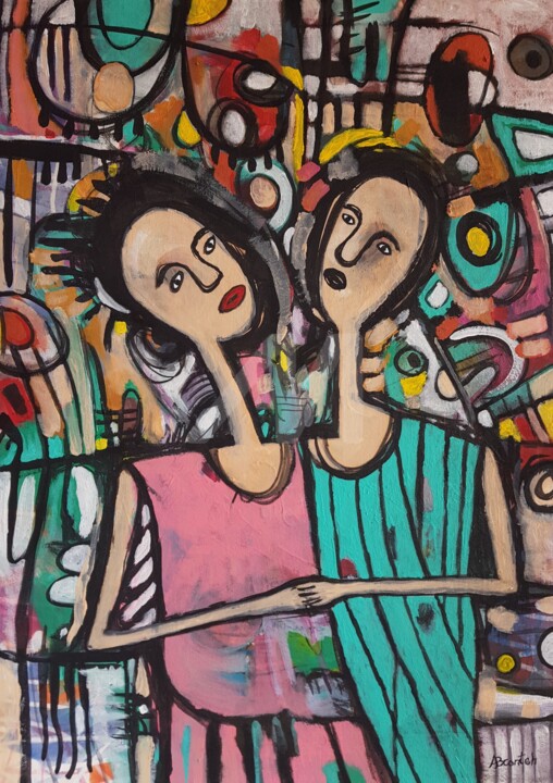 Loving couple 绘画, 26.9x19.5 in