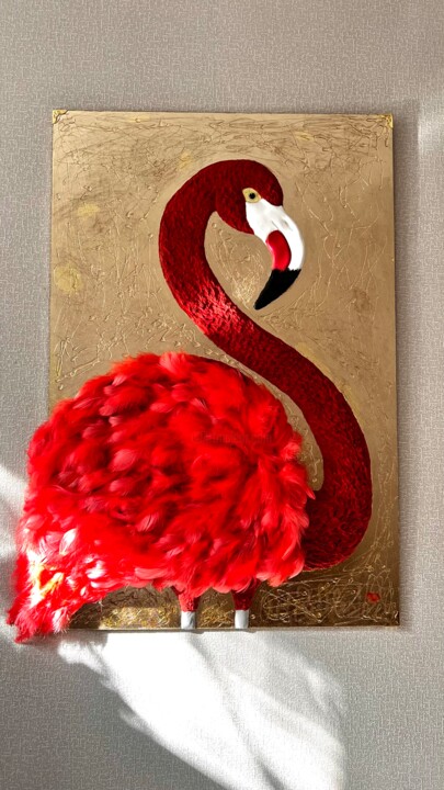 flamingo 绘画, 41.1x27.8 in